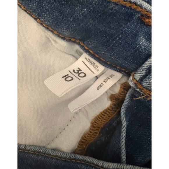 Ann Taylor Loft Kick Crop Raw Hem Jeans 30/10 - Picture 8 of 8